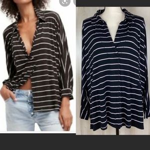 WE THE FREE can’t fool me striped dolman sleeve L